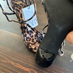 Zara Brown Leopard Women's Sandals
